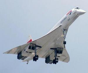 yapboz Concorde süpersonik jet uçakları